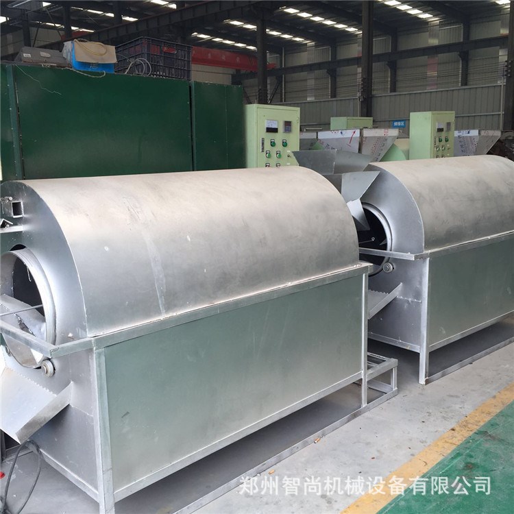 榨油配套炒料机 花生芝麻大豆炒籽机 不锈钢滚筒炒锅可订制