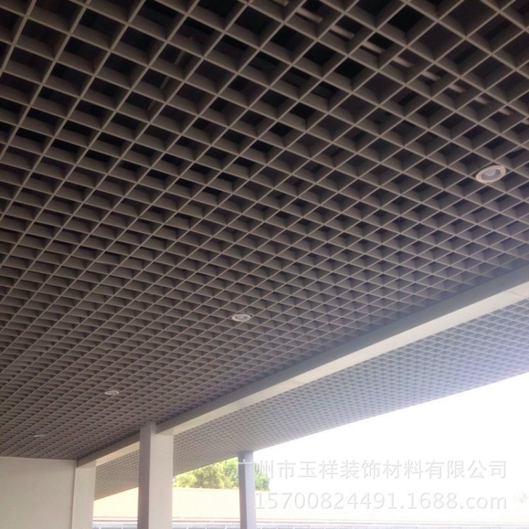 天花吊顶铝格栅 厂家直供防水防潮铝合金格栅 拼接护栏铝格栅