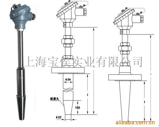 供应热套热电偶/热电阻WZP/WZC系列