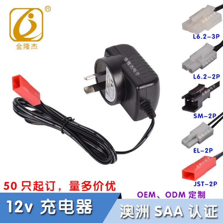 12v 250mA SAA电子充 镍镉镍氢电池充电器 玩具配件适配器