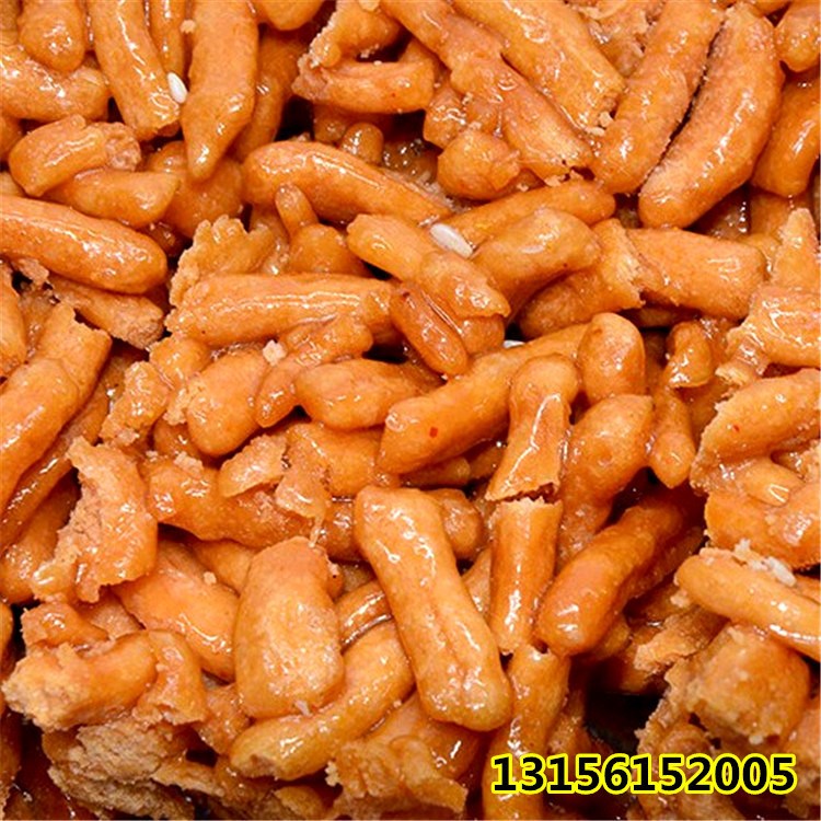 油炸果子沙琪玛生产线 酥脆沙琪玛原料膨化机 全自动休闲食品设备