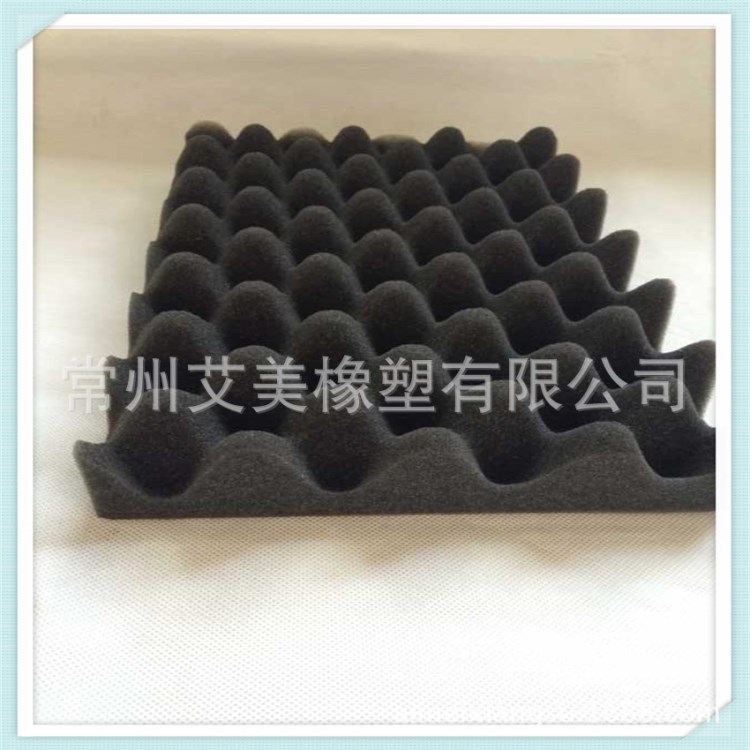 现货供应加黑吸音绵 鸡蛋壳海绵