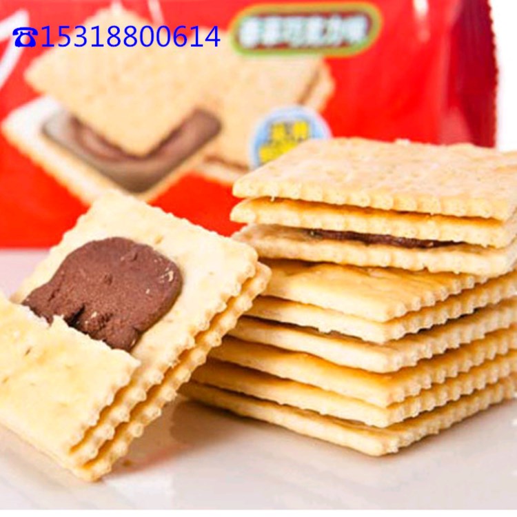 酥性韧性夹心饼干生产设备，3+2果酱奶油夹心饼干完整生产线