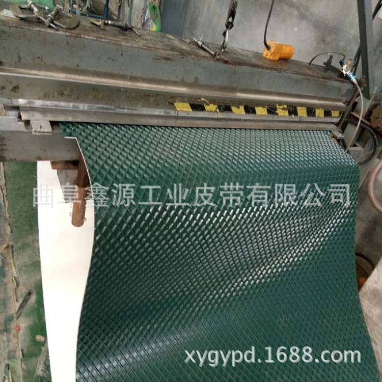 供应黑龙江 吉林 黑色菱形大方格 一字型砂光机皮带
