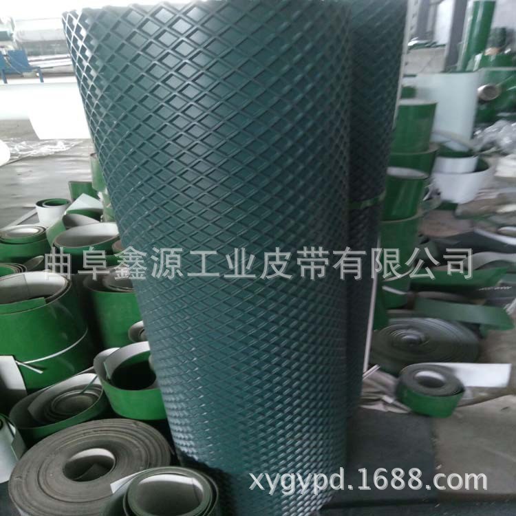 低价供应辽宁沈阳 黑色大方格木工砂光机输送带