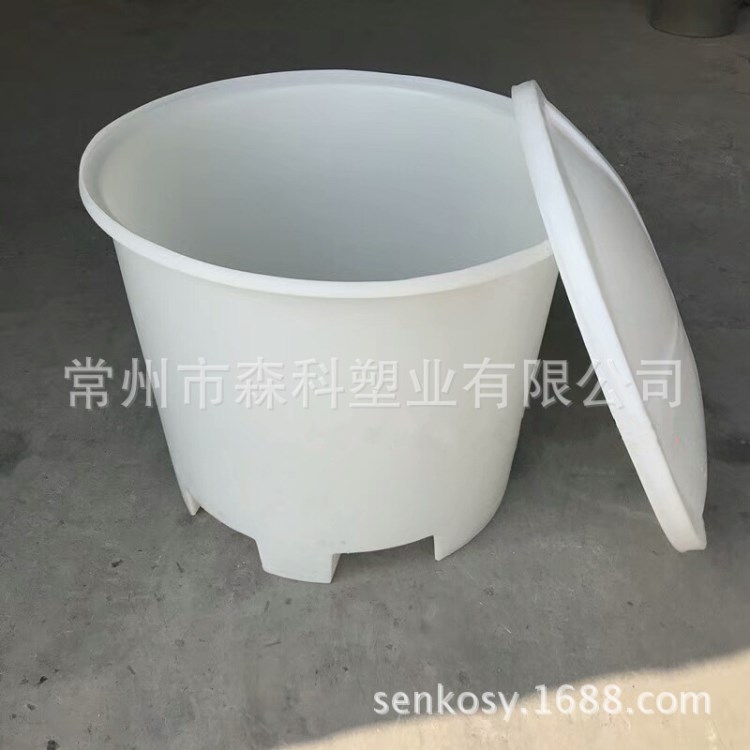 杭州500L带叉车脚塑料桶 圆形叉车桶300L&mdash;1500L化工原料叉车桶