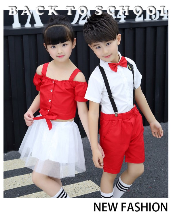 幼儿园园服夏装英伦风夏季校服套装小学生六一儿童节表演服装定制