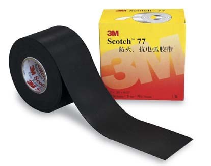 3M77#防火带 抗电弧防火带 黑色 50.8mm*6m