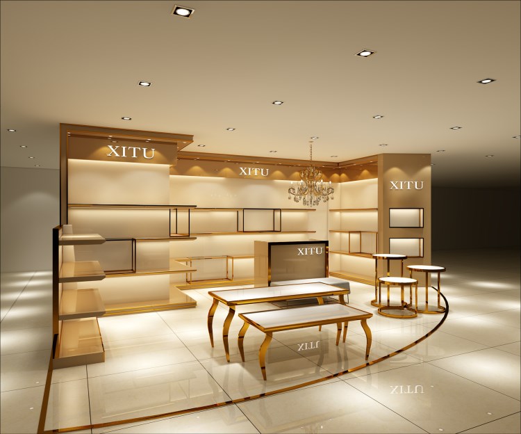 产品展示柜 不锈钢女鞋展架 店面设计 成都展柜厂家 烤漆柜子定做