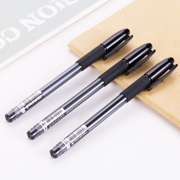 得力s55中性笔0.5笔芯学生考试专用水笔碳素笔办公文具用品签字