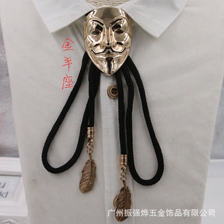 ZQY 欧美钢铁侠面具 bolo tie  淘宝热卖波洛领带。