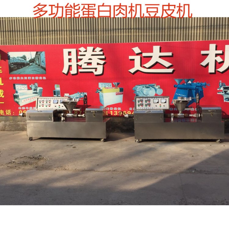 山东新型牛排豆皮机 蛋白肉机 免费传授技术 现场调试机器