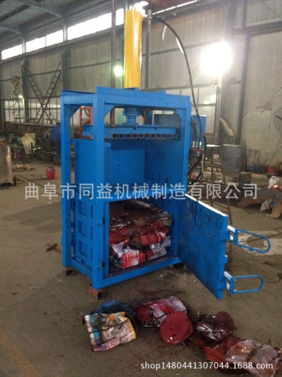 商用新型液压打包机 小型立式半自动液压打包机 30吨压力压块机