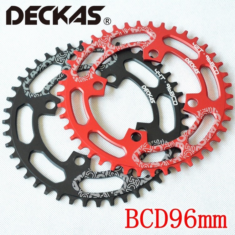 DECKAS BCD96 山地车正负齿牙盘圆盘 40T/42T/44T 自行车单盘盘片