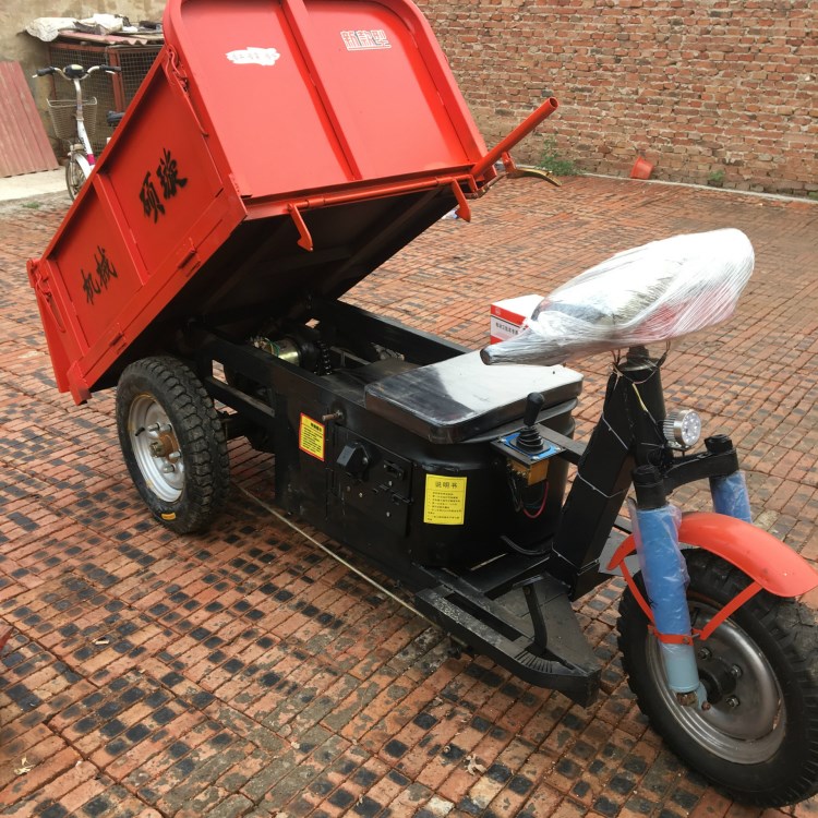工地小型电动运输三轮车 建筑砂石专用三轮车工程自卸车