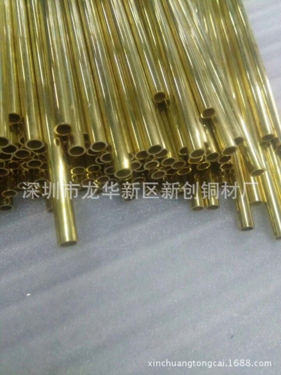 江苏铜管厂 H65黄铜管 黄铜毛细管 H63家具用矩形黄铜方管