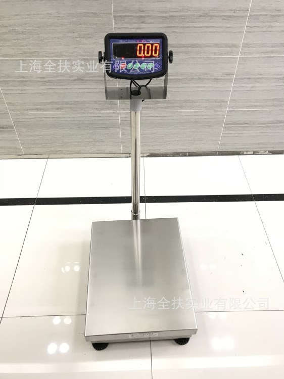 供应 上海全扶TCS-150kg电子台秤 304不锈钢秤盘防水防腐蚀台秤