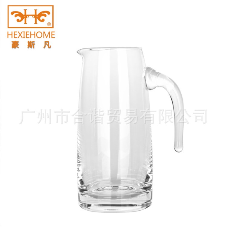 hexiehome/豪斯凡手工水晶玻璃晶质分酒器1450ml带把分酒壶A578