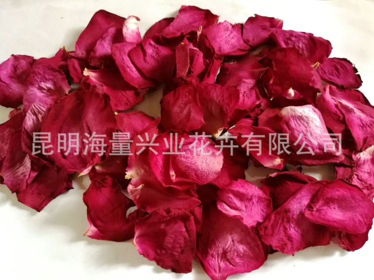 厂家直销化妆品专用玫瑰花瓣 云南玫瑰花瓣干花 面膜专用玫瑰花瓣