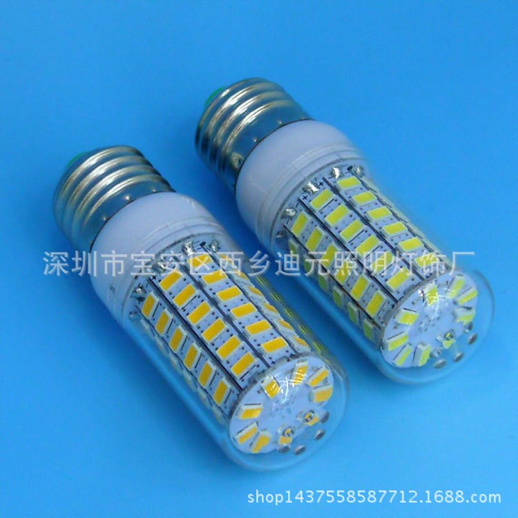 LED高亮5730玉米灯69珠E27螺口 E14 G9 GU10 12W家用节能灯泡台灯