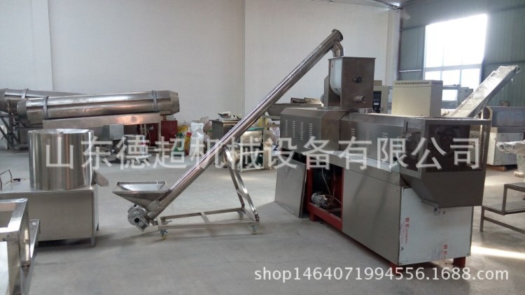 二次膨化食品生产线,复合食品胚料挤压机