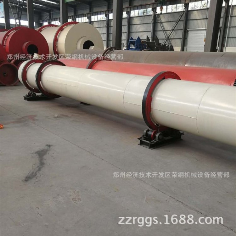 无尘热风石英砂干燥机 转筒水稻烘干机 牛粪滚筒烘干机