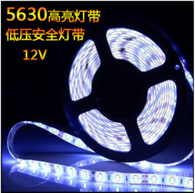 厂家直销 低压12V 5630LED灯条 超高亮60珠展柜照明LED灯带