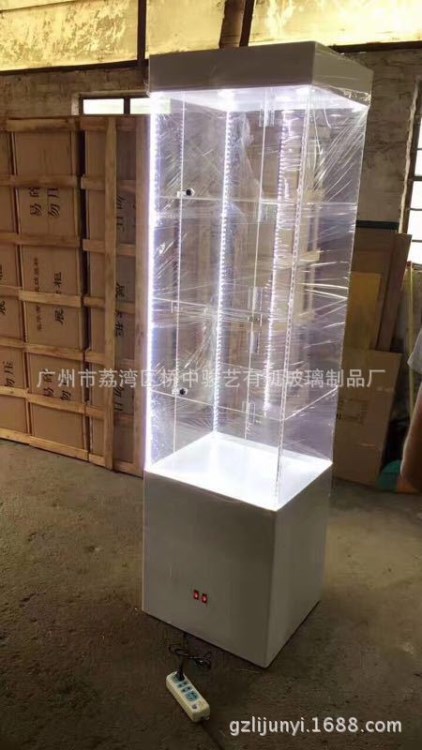 方形隔层精品珠宝展览柜我可定制射灯博物馆亚克力展示柜展示架