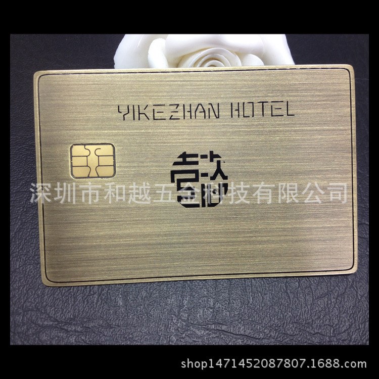 定制青古铜金属名片卡会员卡VIP卡厂家直销