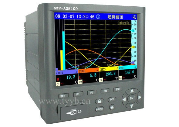 香港昌晖 无纸记录仪 真彩/蓝屏 SWP-ASR100/200/300/400/500系列