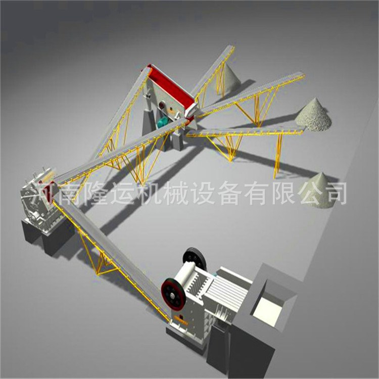 砂石线用反击式破碎机 时产500吨石料生产线 重型锤式破碎机