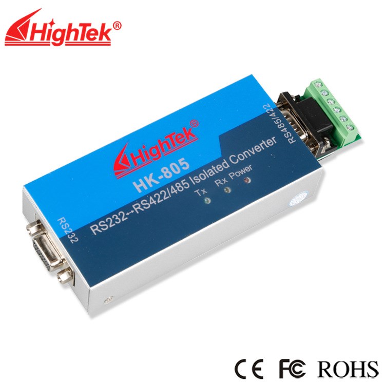 HighTek RS232转RS485转换器防雷隔离485转232 HK-805