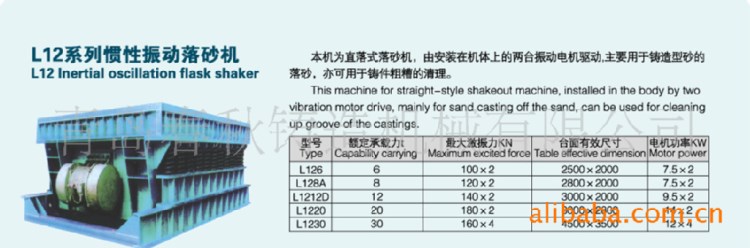 青岛春秋铸造机械树脂砂再生设备直落式振动落砂机