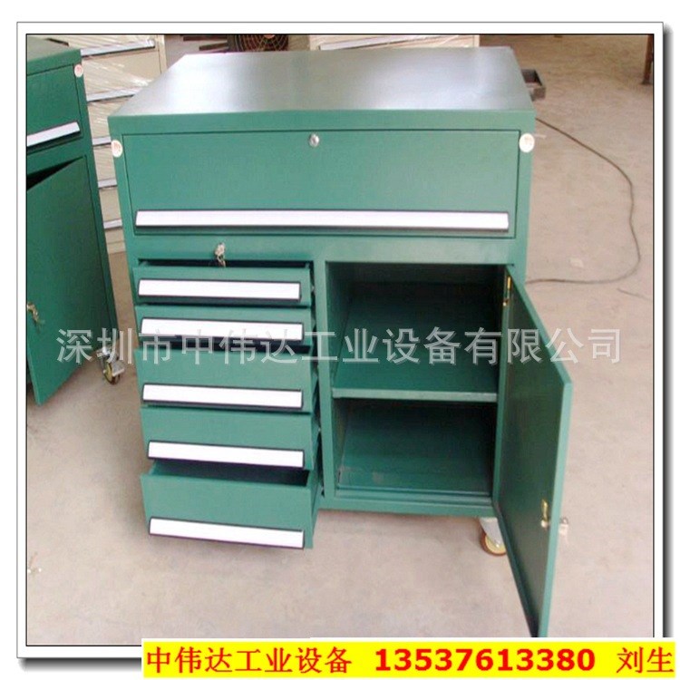 定制 重型工具车/车间移动工具柜/抽屉式挂板工具柜/定