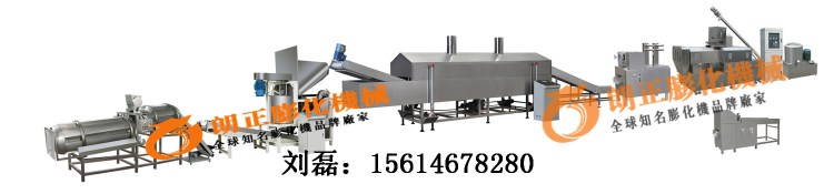 山东济南膨化机，非油炸锅巴生产线，锅巴机械-济南朗正机械