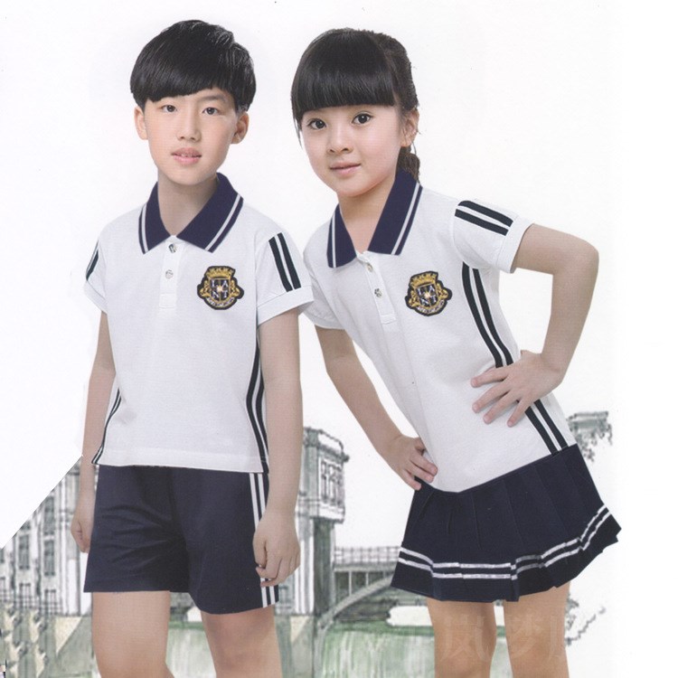 2018校服厂家 学生装校服 小学生校服夏季运动装提供设计方案