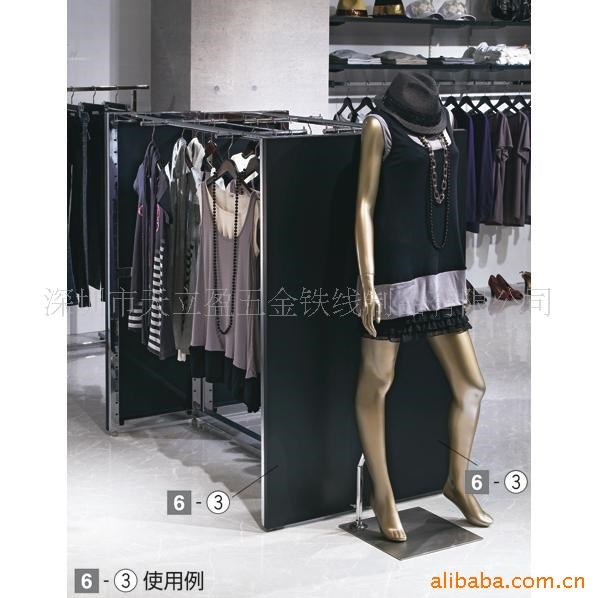 [精品]供应服装陈列架、中岛架、专卖店货架 品牌男女装展示架