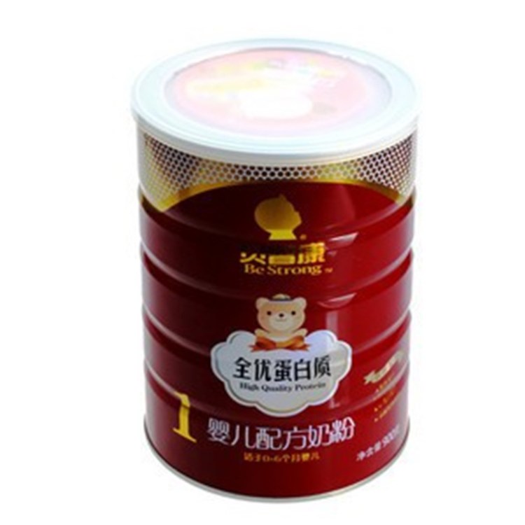 婴儿人参蛋白质粉金属罐 马口铁圆形铁罐 厂家定制 900G装