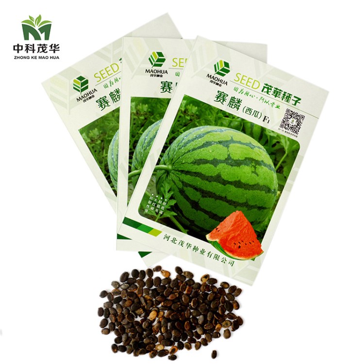 中科茂华蔬菜水果种子麒麟西瓜种子大红瓤抗裂京欣赛麟5克/袋