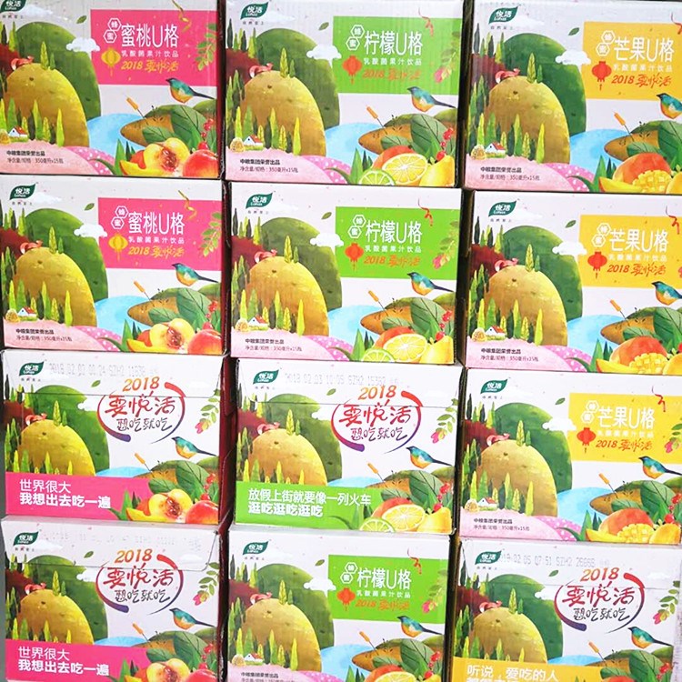 悦活蜂蜜U格 柠檬/芒果/蜜桃U格 350Ml*15瓶