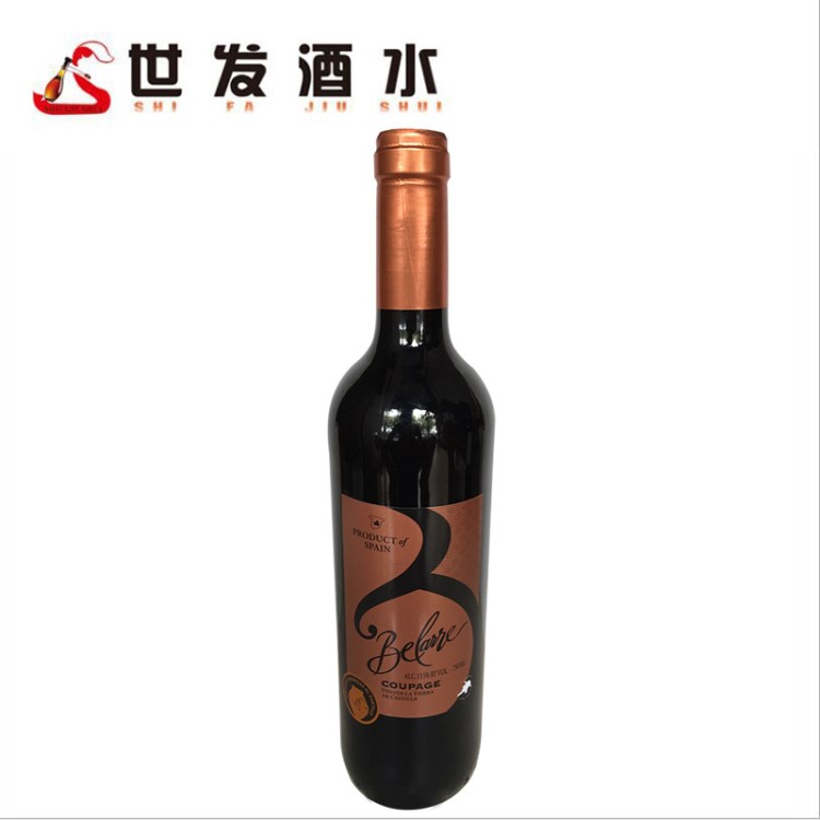 百乐斯红酒 西班牙原装 性价比很葡萄酒1*750ml 厂家