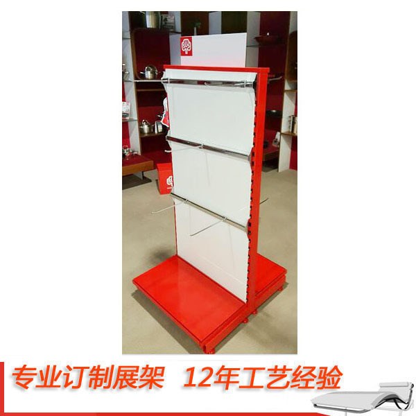 个性设计量双色展示架商品陈列台食品饮料放置箱隔层蓄物架