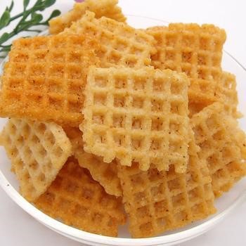 新型锅巴膨化机/休闲食品生产线，油炸休闲食品生产线