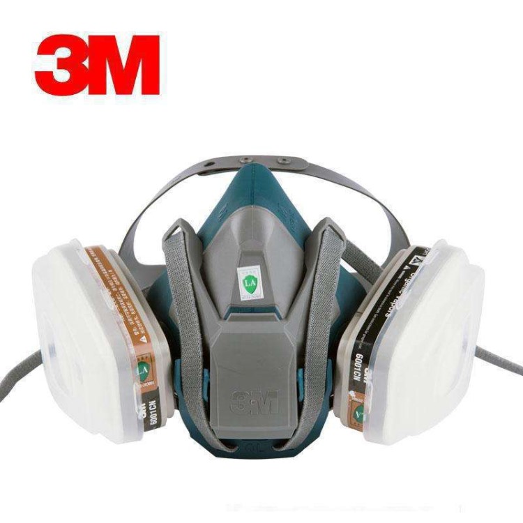 3M 6502QL防护防毒面具防尘 防毒 配合滤毒盒、滤棉等使用