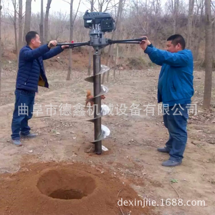 批发各种规格手提便携式汽油挖坑机 电线杆挖坑机 水泥柱打桩机