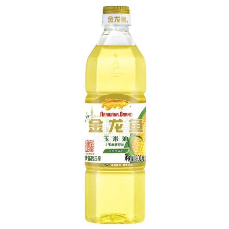 金龙鱼 玉米油900ml/瓶 食用油 非转基因压榨油