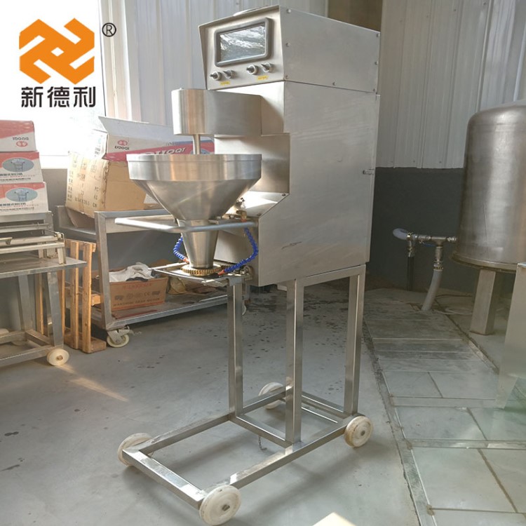 诸城生产全自动变频丸子机 肉丸一次成型机 不锈钢包心丸子机