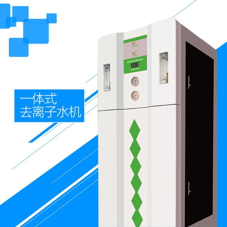 粤戴YD-100H0.1us去离子水生产设备100L蓄电池行业用去离子水设备