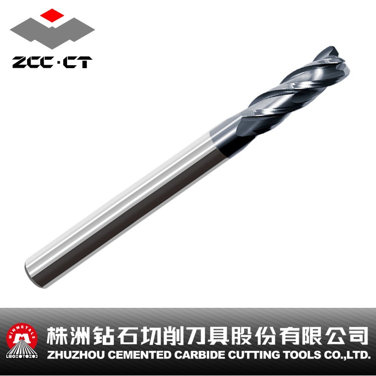 株洲钻石切削刀具ZCC.CT整体硬质合金立铣刀UM-4RL-D8.0R1.0