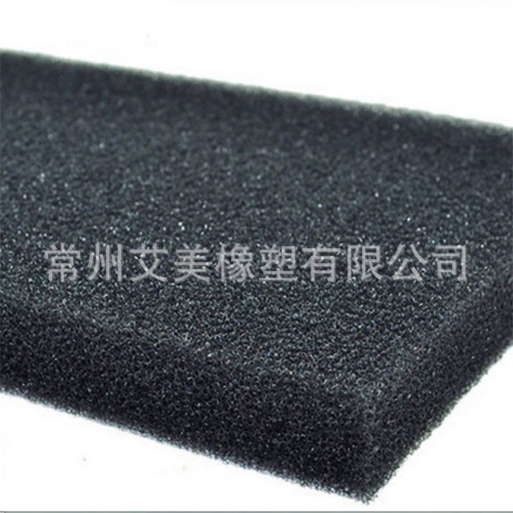 机械设备阻燃防尘过滤海绵 防火防尘过滤海绵 黑色过滤泡沫海绵